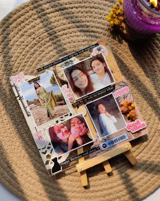 Personalized photo collage frame