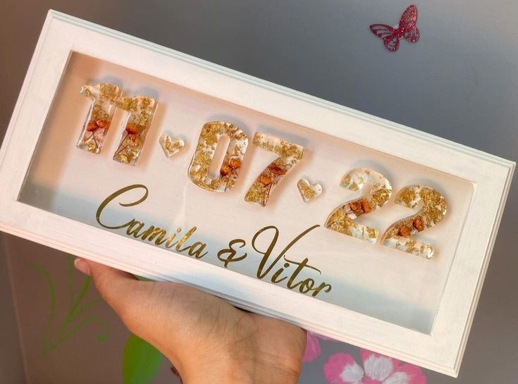 Resin date frame