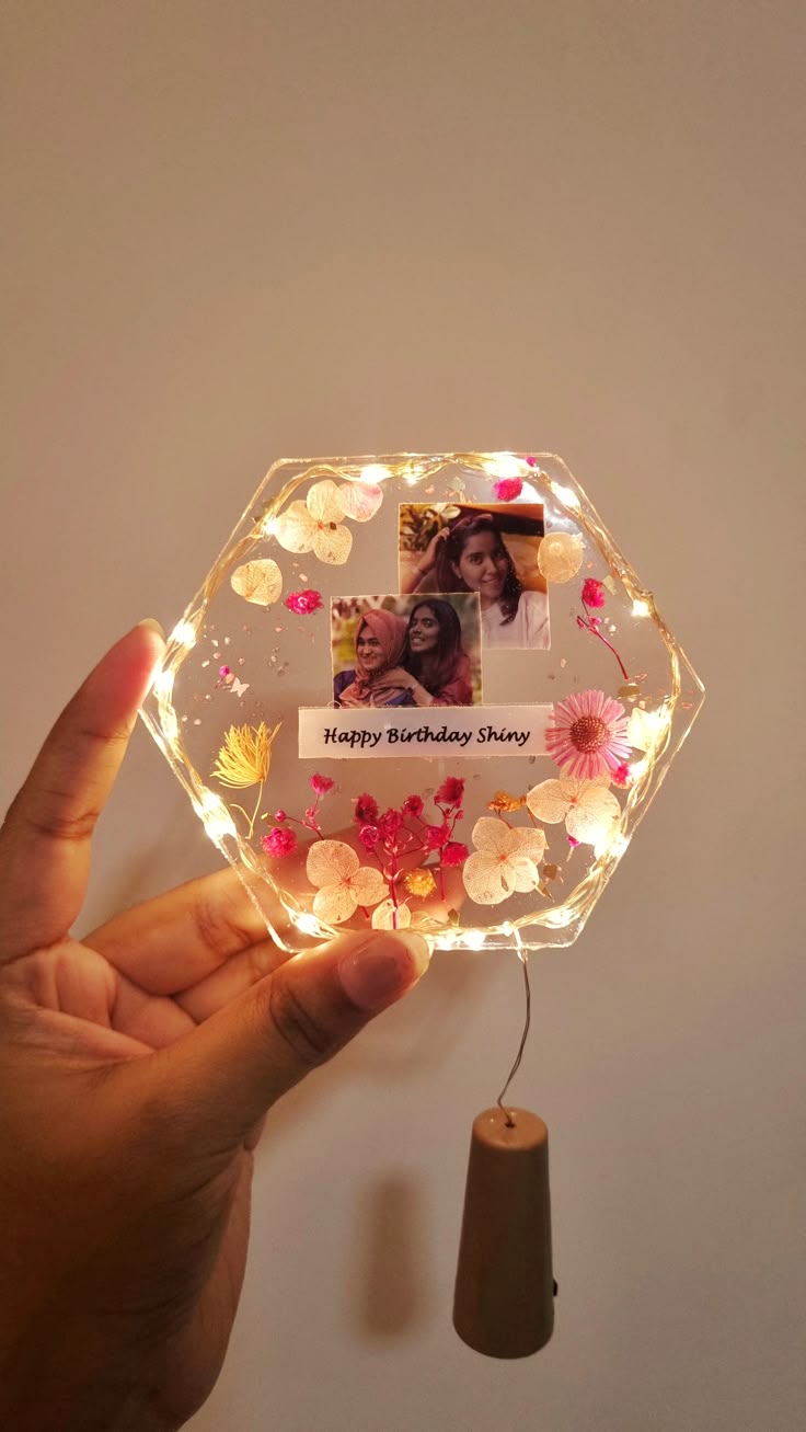 Resin photo lamp